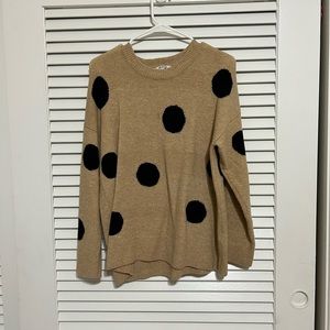 Madewell Sweater with polka dots